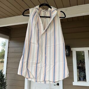 J.Crew - Sleeveless Blouse - Striped - XS